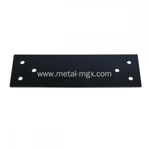 Black Powder Coated Metal Wood Post Plate